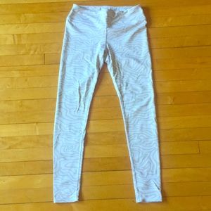 alo yoga White Almost Animal Print High Waisted Legging